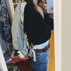 EUC Free People boho chic tie blouse